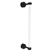  Pacific Grove Collection 18'' Single Side Shower Door Pull with Dotted Accents in Matte Black, 5-3/16'' W x 2-3/16'' D x 19'' H