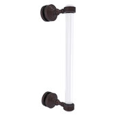  Pacific Grove Collection 12'' Single Side Shower Door Pull with Grooved Accents in Antique Bronze, 5-3/16'' W x 2-3/16'' D x 13'' H