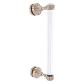  Pacific Grove Collection 12'' Single Side Shower Door Pull with Grooved Accents in Antique Pewter, 5-3/16'' W x 2-3/16'' D x 13'' H