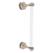  Pacific Grove Collection 12'' Single Side Shower Door Pull with Twisted Accents in Antique Pewter, 5-3/16'' W x 2-3/16'' D x 13'' H