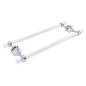  Pacific Grove Collection 18'' Back to Back Shower Door Towel Bar with Smooth Accent in Polished Chrome, 22'' W x 8-11/16'' D x 2-3/16'' H