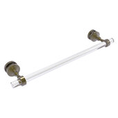  Pacific Grove Collection 18'' Shower Door Towel Bar with Smooth Accent in Antique Brass, 22'' W x 5-3/16'' D x 2-3/16'' H
