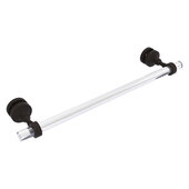  Pacific Grove Collection 18'' Shower Door Towel Bar with Smooth Accent in Oil Rubbed Bronze, 22'' W x 5-3/16'' D x 2-3/16'' H