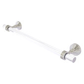  Pacific Grove Collection 18'' Towel Bar with Dotted Accents in Satin Nickel, 22'' W x 2-3/16'' D x 4'' H