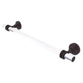  Pacific Grove Collection 30'' Towel Bar with Dotted Accents in Antique Bronze, 34'' W x 2-3/16'' D x 4'' H