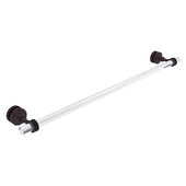  Pacific Grove Collection 30'' Shower Door Towel Bar with Dotted Accents in Antique Bronze, 34'' W x 5-3/16'' D x 2-3/16'' H