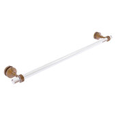  Pacific Grove Collection 30'' Shower Door Towel Bar with Dotted Accents in Brushed Bronze, 34'' W x 5-3/16'' D x 2-3/16'' H
