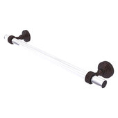  Pacific Grove Collection 18'' Towel Bar with Grooved Accents in Antique Bronze, 22'' W x 2-3/16'' D x 4'' H