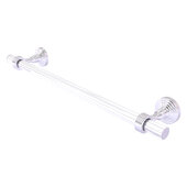  Pacific Grove Collection 18'' Towel Bar with Grooved Accents in Satin Chrome, 22'' W x 2-3/16'' D x 4'' H