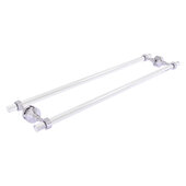  Pacific Grove Collection 30'' Back to Back Shower Door Towel Bar with Grooved Accents in Polished Chrome, 34'' W x 8-11/16'' D x 2-3/16'' H