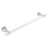  Pacific Grove Collection 24'' Shower Door Towel Bar with Twisted Accents in Polished Chrome, 28'' W x 5-3/16'' D x 2-3/16'' H