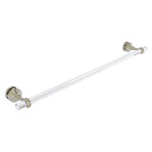  Pacific Grove Collection 30'' Shower Door Towel Bar with Twisted Accents in Polished Nickel, 34'' W x 5-3/16'' D x 2-3/16'' H