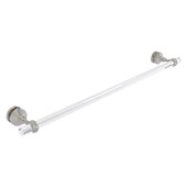  Pacific Grove Collection 30'' Shower Door Towel Bar with Twisted Accents in Satin Nickel, 34'' W x 5-3/16'' D x 2-3/16'' H