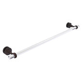  Pacific Grove Collection 30'' Shower Door Towel Bar with Twisted Accents in Venetian Bronze, 34'' W x 5-3/16'' D x 2-3/16'' H