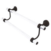  Pacific Grove Collection 24'' Double Towel Bar with Smooth Accent in Oil Rubbed Bronze, 28'' W x 5-5/16'' D x 7-13/16'' H