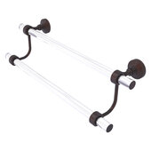 Pacific Grove Collection 24'' Double Towel Bar with Smooth Accent in Venetian Bronze, 28'' W x 5-5/16'' D x 7-13/16'' H