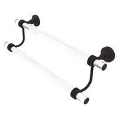  Pacific Grove Collection 18'' Double Towel Bar with Dotted Accents in Oil Rubbed Bronze, 22'' W x 5-5/16'' D x 7-13/16'' H