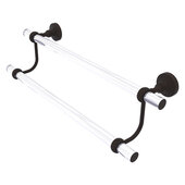  Pacific Grove Collection 18'' Double Towel Bar with Twisted Accents in Oil Rubbed Bronze, 22'' W x 5-5/16'' D x 7-13/16'' H