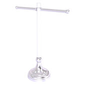  Pacific Grove Collection Free Standing Guest Towel Stand with Smooth Accent in Satin Chrome, 15'' W x 5-1/2'' D x 17-1/2'' H