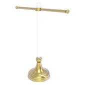  Pacific Grove Collection Free Standing Guest Towel Stand with Dotted Accents in Satin Brass, 15'' W x 5-1/2'' D x 17-1/2'' H