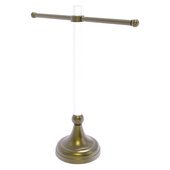  Pacific Grove Collection Free Standing Guest Towel Stand with Grooved Accents in Antique Brass, 15'' W x 5-1/2'' D x 17-1/2'' H