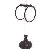  Pacific Grove Collection 2-Ring Vanity Top Guest Towel Ring with Smooth Accent in Venetian Bronze, 5-13/16'' W x 5-1/2'' D x 17-11/16'' H