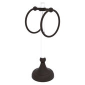  Pacific Grove Collection 2-Ring Vanity Top Guest Towel Ring with Dotted Accents in Oil Rubbed Bronze, 5-13/16'' W x 5-1/2'' D x 17-11/16'' H
