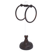  Pacific Grove Collection 2-Ring Vanity Top Guest Towel Ring with Dotted Accents in Venetian Bronze, 5-13/16'' W x 5-1/2'' D x 17-11/16'' H