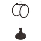  Pacific Grove Collection 2-Ring Vanity Top Guest Towel Ring with Twisted Accents, Oil Rubbed Bronze, 5-13/16'' W x 5-1/2'' D x 17-11/16'' H