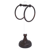  Pacific Grove Collection 2-Ring Vanity Top Guest Towel Ring with Twisted Accents in Venetian Bronze, 5-13/16'' W x 5-1/2'' D x 17-11/16'' H