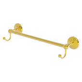  Prestige Monte Carlo Collection 18'' Towel Bar with Integrated Hooks in Polished Brass, 20'' W x 6'' D x 4-1/2'' H