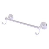  Prestige Monte Carlo Collection 18'' Towel Bar with Integrated Hooks in Polished Chrome, 20'' W x 6'' D x 4-1/2'' H