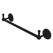  Prestige Monte Carlo Collection 18'' Towel Bar with Integrated Peg Hooks in Matte Black, 20-1/4'' W x 3-13/16'' D x 3-5/16'' H