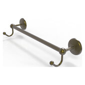  Prestige Monte Carlo Collection 24'' Towel Bar with Integrated Hooks in Antique Brass, 26-1/4'' W x 6'' D x 4-1/2'' H