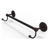  Prestige Monte Carlo Collection 24'' Towel Bar with Integrated Hooks in Antique Bronze, 26-1/4'' W x 6'' D x 4-1/2'' H