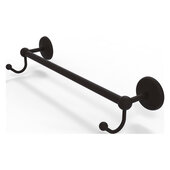  Prestige Monte Carlo Collection 24'' Towel Bar with Integrated Hooks in Oil Rubbed Bronze, 26-1/4'' W x 6'' D x 4-1/2'' H