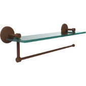  Prestige Monte Carlo Collection Paper Towel Holder with 16 Inch Glass Shelf, Antique Bronze