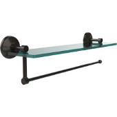  Prestige Monte Carlo Collection Paper Towel Holder with 16 Inch Glass Shelf, Oil Rubbed Bronze