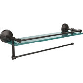  Prestige Monte Carlo Collection Paper Towel Holder with 16 Inch Gallery Glass Shelf, Oil Rubbed Bronze