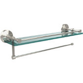  Prestige Monte Carlo Collection Paper Towel Holder with 16 Inch Gallery Glass Shelf, Polished Nickel