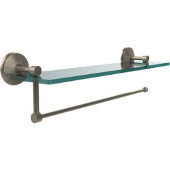  Prestige Monte Carlo Collection Paper Towel Holder with 22 Inch Glass Shelf, Antique Pewter