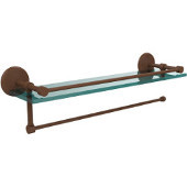  Prestige Monte Carlo Collection Paper Towel Holder with 22 Inch Gallery Glass Shelf, Antique Bronze