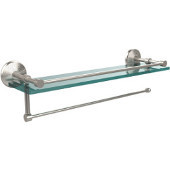  Prestige Monte Carlo Collection Paper Towel Holder with 22 Inch Gallery Glass Shelf, Satin Nickel