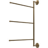  Prestige Monte Carlo Collection 3 Swing Arm Vertical 28 Inch Towel Bar, Brushed Bronze