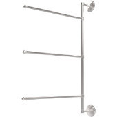 Prestige Monte Carlo Collection 3 Swing Arm Vertical 28 Inch Towel Bar, Polished Chrome