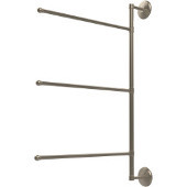  Prestige Monte Carlo Collection 3 Swing Arm Vertical 28 Inch Towel Bar, Antique Pewter