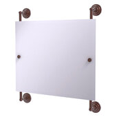  Prestige Que New Collection Landscape Rectangular Frameless Rail Mounted Mirror in Antique Copper, 26'' W x 3-13/16'' D x 29'' H