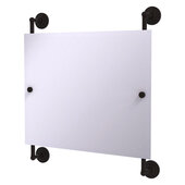  Prestige Que New Collection Landscape Rectangular Frameless Rail Mounted Mirror in Oil Rubbed Bronze, 26'' W x 3-13/16'' D x 29'' H