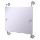  Prestige Que New Collection Landscape Rectangular Frameless Rail Mounted Mirror in Polished Chrome, 26'' W x 3-13/16'' D x 29'' H