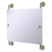 Prestige Que New Collection Landscape Rectangular Frameless Rail Mounted Mirror in Polished Nickel, 26'' W x 3-13/16'' D x 29'' H